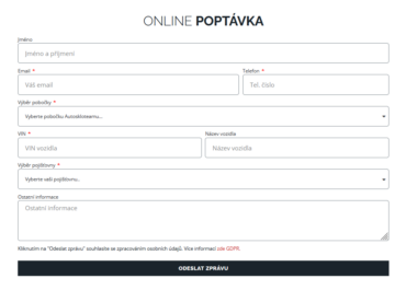 Autosklo Team: objednejte se on-line a zavoláme vám.